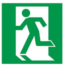 Пиктограмма (наклейка) . 150х150мм "Выход здесь" (левосторонний)  YPC30-150VZ-LSTR  IEK