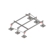 Опорная конструкция для установки оборудования TECHNORAPTOR STEELFOOT 2000х1500 тип 1 HD  KM-TR-STF-SSEI-2000-1500-1 HD  КМ - профиль