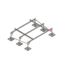 Опорная конструкция для установки оборудования TECHNORAPTOR STEELFOOT 2000х1500 тип 1  KM-TR-STF-SSEI-2000-1500-1  КМ - профиль