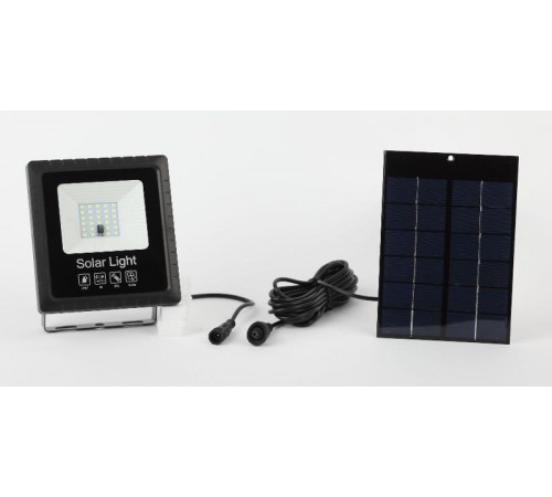 Прожектор светодиодный уличный на солн. бат. 20W, 350 lm, 5000K, с датч. движения, ПДУ, IP65 (6/  Б0049545  ЭРА