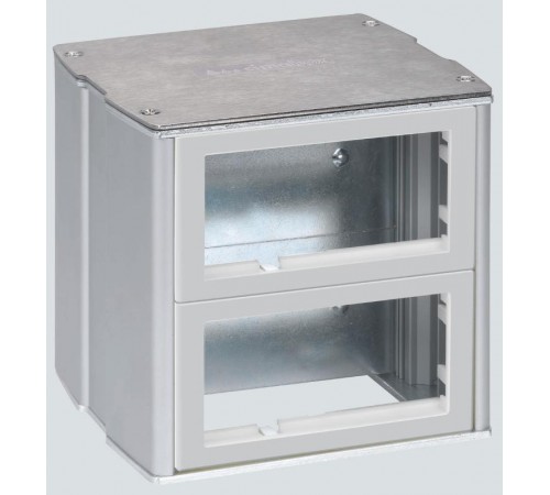 Simon Connect Минибашня 2-сторон. на 4 мех. К45 с каждой стороны, наполн., антивандал., алюминий  KT800-8  Simon