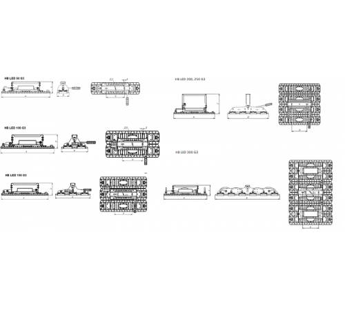 Светильник светодиодный HB LED 100 D30 4000K G3  1224008840  Световые Технологии