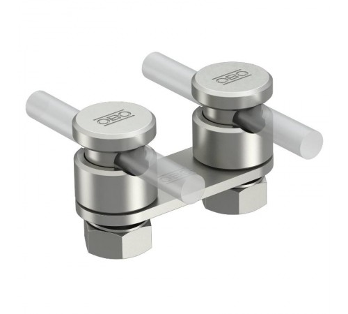 Клемма крепежная для прутка, двойная (5002 N-VA)  5304270  OBO Bettermann