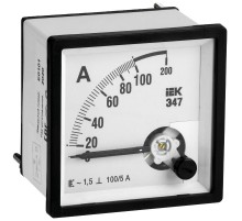 Амперметр Э47 100/5А кл. точн. 1,5 72х72мм  IPA10-6-0100-E  IEK