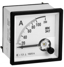 Амперметр Э47 100/5А кл. точн. 1,5 72х72мм  IPA10-6-0100-E  IEK