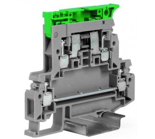 Держатель предохранителя. Двух-уровневый. 4 кв. мм. Серый  ZDA200GR  DKC