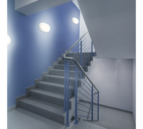 Светильник светодиодный пылевлагозащищенный для ЖКХ Elementary овал 15W 1200lm 6500K 160-260V IP65 200*98*46мм белый LED 1/40  161411315  Gauss