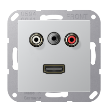 2x Cinch Audio (RCA) / Stereo Jack (TRS 3.5 mm) / HDMI MAA1082AL Jung