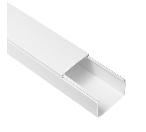 Мини-канал Metra - 60x40 - 2 метра - с крышкой - белый  638197  Legrand