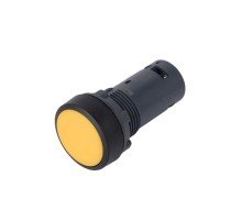 Кнопка SB7 моноблочная 22мм черная с возвратом, пластик, 1НО, IP65  SB7NA51  SE