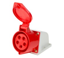 Розетка 125 стационарная 3Р+РЕ+N 32А 380В IP44  11-8914  REXANT