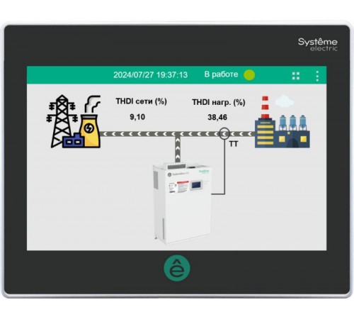 Выносной 7-дюймовый ЖК дисплей для активного фильтра гармоник  AHFHMI7  SE