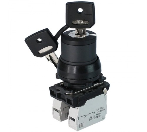 ПЕ-171 исп.1, 2з, 10А, 660В, замок на 2 положения 0 +90° (ключ в положении "включено" не вынимается), IP40, (ЭТ)  ET514793  Электротехник