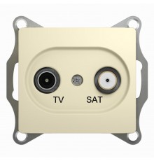 Glossa Бежевый TV-SAT Розетка одиночная 1DB  GSL000297  SE