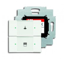 6126/01-884-500 Сенсор 2-кл. с коплером в комплекте, белый бархат  6116-0-0204  2CKA006116A0204  ABB