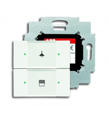 6126/01-884-500 Сенсор 2-кл. с коплером в комплекте, белый бархат  6116-0-0204  2CKA006116A0204  ABB