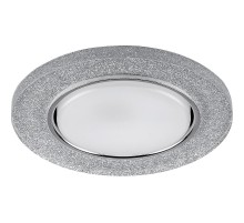 Светильник встраиваемый с белой LED подсветкой CD4041 потолочный GX53 без лампы, серебро, хром  40518  Feron