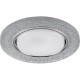 Светильник встраиваемый с белой LED подсветкой CD4041 потолочный GX53 без лампы, серебро, хром  40518  Feron