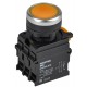 Кнопка с подсвет. и фикс. d=22мм 1NO+1NC жёлтая MASTER  MI-BT60-11TD-3-11-K05  IEK