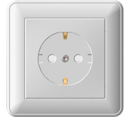W59 Слоновая кость Розетка с заземлением с защитными шторками (в сборе)  RS16-152-28  SE