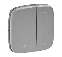 Valena ALLURE Алюминий Накладка светорегулятора кнопочного  752087  Legrand