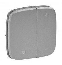 Valena ALLURE Алюминий Накладка светорегулятора кнопочного  752087  Legrand