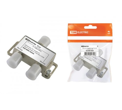 Делитель TV "краб"х2 под F разъём 5-1000 МГц  SQ1809-0030  TDM