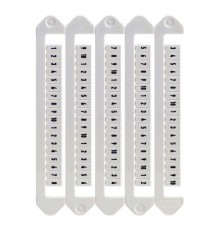 Маркировка для клемм, ширина 5 мм, от 1 до 10, горизонтальная ориентация  NUTB-5-1-10H  DKC