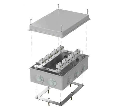 Коробка огнестойкая для о/п 40-0330-FR6.0-4-16-Р Е15-Е60 RAL7035 260х175х90 (7 шт/кор) серая  40-0330-7035-FR6.0-4-16-Р  Промрукав