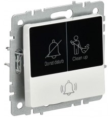 BRITE Кнопка звонка с инд. отел. 10А ВС10-1-9-БрБ бел.  BR-V14-2-10-K01  IEK