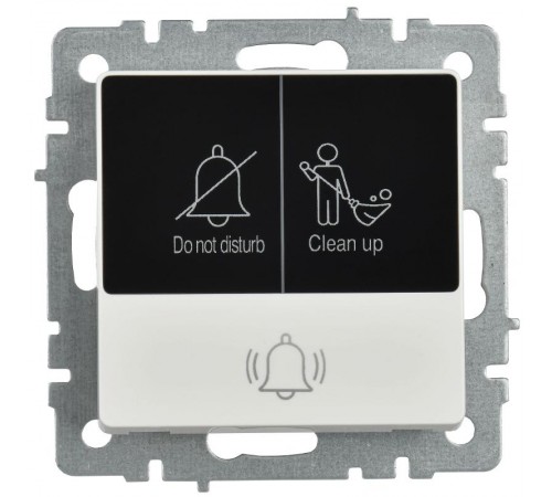 BRITE Кнопка звонка с инд. отел. 10А ВС10-1-9-БрБ бел.  BR-V14-2-10-K01  IEK