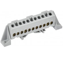 TEKFOR Шина L "фаза" в комбинированном DIN-изоляторе "Стойка" 6х9-11-Ср  TF-NN10-11-DP-K03  IEK