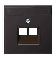 Крышка для сдвоенной телефонной и компютерной розетки  AL2969-2NAUAD Jung