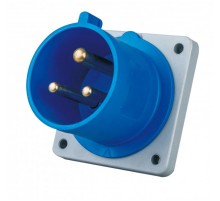 Вилка для скрытой проводки 2Р+РЕ 16А 220В IP44 ВЩ-103  26230DEK  DEKraft