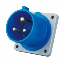 Вилка для скрытой проводки 2Р+РЕ 16А 220В IP44 ВЩ-103  26230DEK  DEKraft