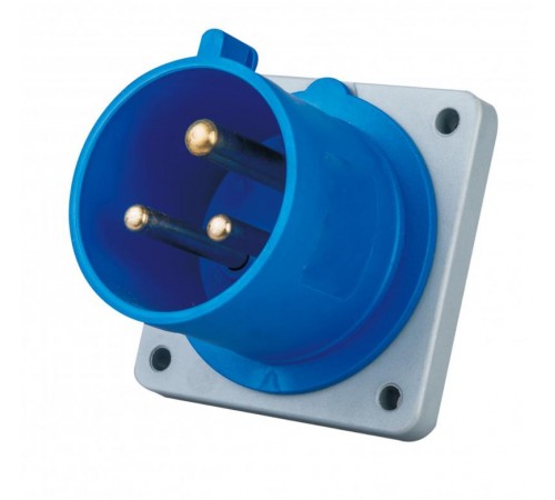 Вилка для скрытой проводки 2Р+РЕ 16А 220В IP44 ВЩ-103  26230DEK  DEKraft