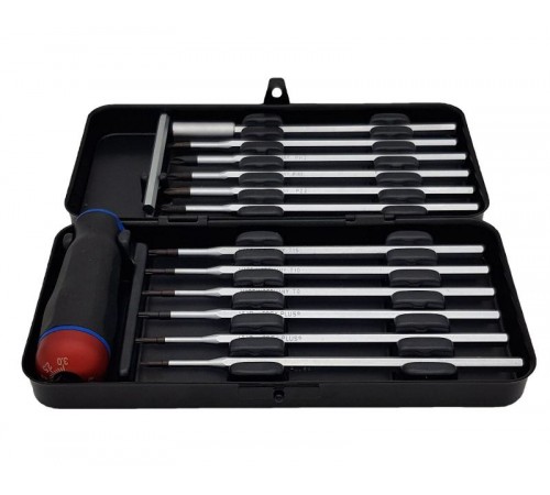 Отвертка c регулировкой крутящего момента Серия Nm 1,5-3,0 с набором насадок 12 шт в кейсе  10099216  Felo