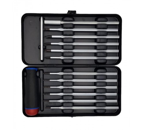 Отвертка c регулировкой крутящего момента Серия Nm 1,5-3,0 с набором насадок 12 шт в кейсе  10099216  Felo