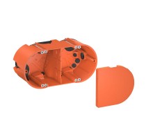 Коробка монтажная двойная HE 61-DV-L 139x68, H61мм для полых стен герметичная  2003826  OBO Bettermann
