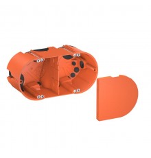 Коробка монтажная двойная HE 61-DV-L 139x68, H61мм для полых стен герметичная  2003826  OBO Bettermann