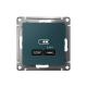 AtlasDesign Изумруд USB Розетка тип-C 65W высокоскоростной заряд QC PD  ATN000827  SE
