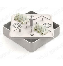 Коробка распределительная для о/п 100х100х29мм с клеммной колодкой ЗВИ-10 (2,5-6мм2) 6 клемм, IP40, цвет -БЕЛЫЙ (42шт)  GE41219-01  GREENEL