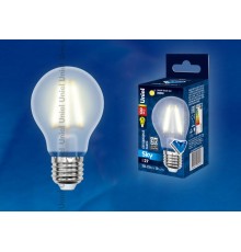 Лампа светодиодная LED-A60-8W/WW/E27/FR PLS02WH LED. "груша" мат.. Серия Sky. 3000К .  UL-00000304  Uniel