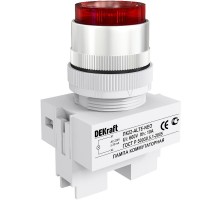 Лампа комм. ALTE 22 мм Цвет:КРАСНЫЙ неон 220В ЛK-22  25008DEK  DEKraft