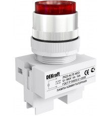 Лампа комм. ALTE 22 мм Цвет:КРАСНЫЙ неон 220В ЛK-22  25008DEK  DEKraft