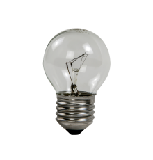 Лампа накаливания ЛОН шар P45 60Вт 230В Е27 прозрачный 630Лм  4607177994994  ASD