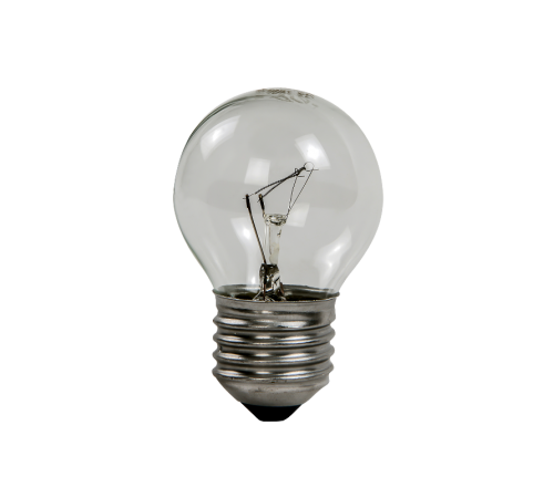 Лампа накаливания ЛОН шар P45 60Вт 230В Е27 прозрачный 630Лм  4607177994994  ASD