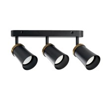 Светильник-спот настенно-потолочный под лампу GU10, черный ML223  41485  FERON