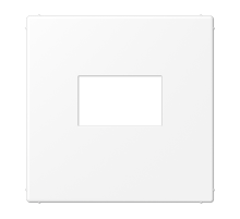 Плата для USB-зарядных устройств без видимого винта; термопласт; белый матовый  LS1969USBWWM  Jung