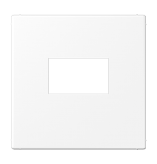 Плата для USB-зарядных устройств без видимого винта; термопласт; белый матовый  LS1969USBWWM  Jung